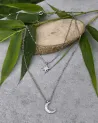 Collier étoile et lune - argent 925 | Élégance céleste