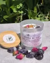 Bougie parfumée artisanale Cœur de Rose Amour, guérison et bien-être