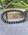 Bracelet Hématite - Perles 6mm | Équilibre et Confiance